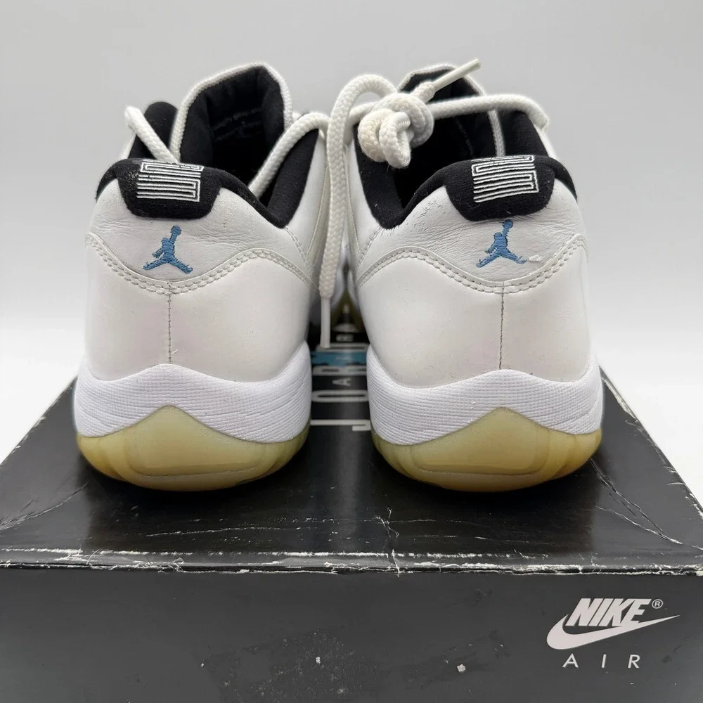 Nike Air Jordan 11 Retro Low Legend Blue White Sneakers Mens Size 9.5